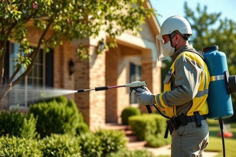 Professional residential pest control evaluation and barrier application in Rosenberg TX